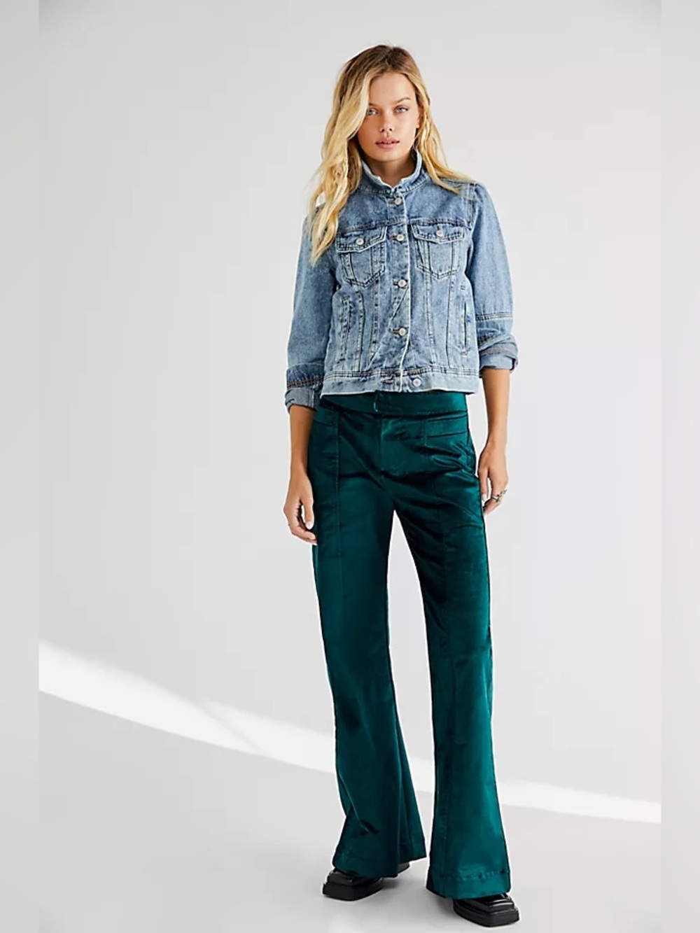 Free People Walk With You Velvet Pants